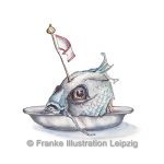 Zeichnungen und Illustrationen Jens Thomas Franke - Fischkopf